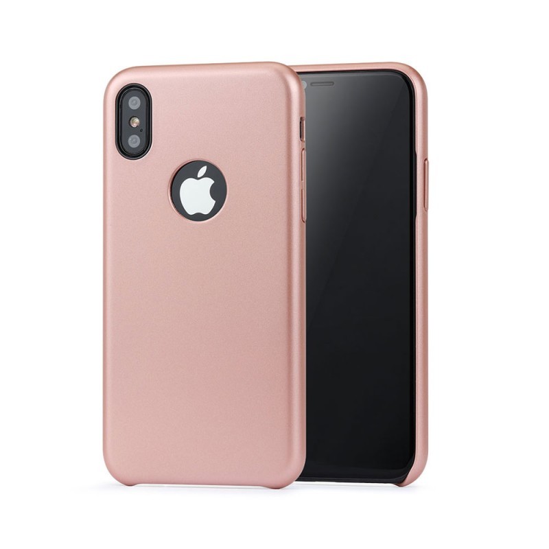 Meleovo Pure Gear I Rose Gold - iPhone X Carcasa Plastic