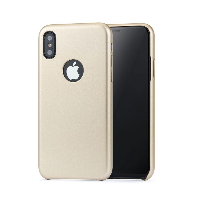 Meleovo Pure Gear I Gold - iPhone X Carcasa Plastic