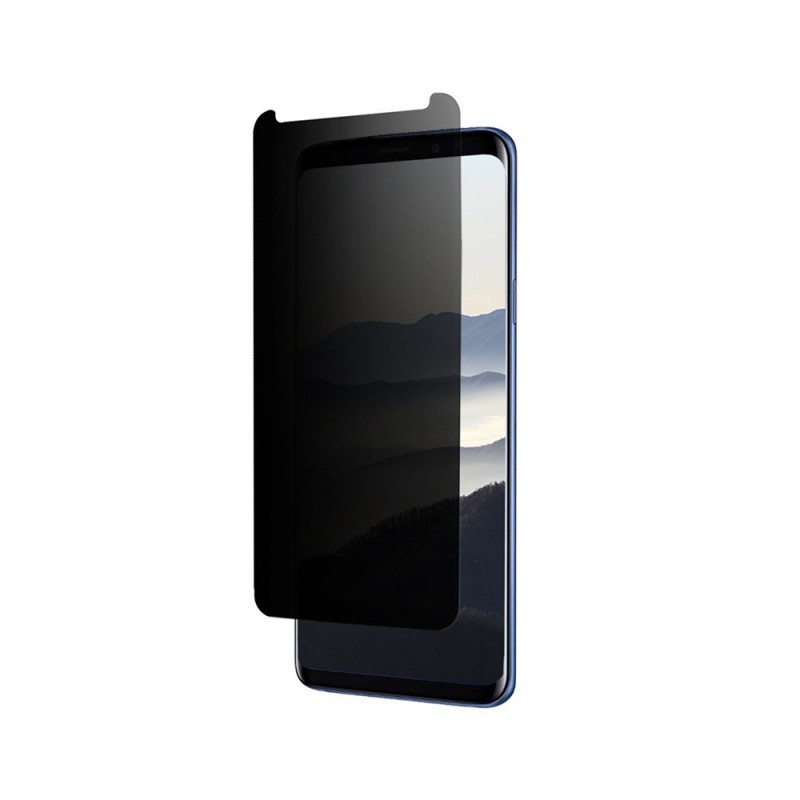 Folie Eiger Sticla 3D Privacy Clear (0.33mm, 9H, case friendly, curved, oleophobic) - Samsung Galaxy S9 