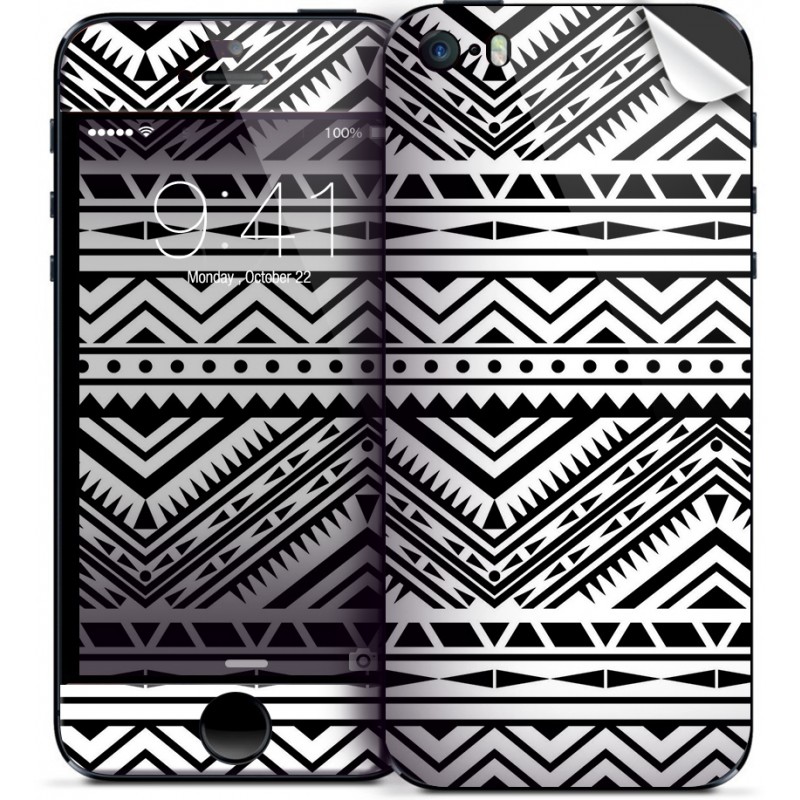 Tribal Black & White - iPhone 5C Skin 