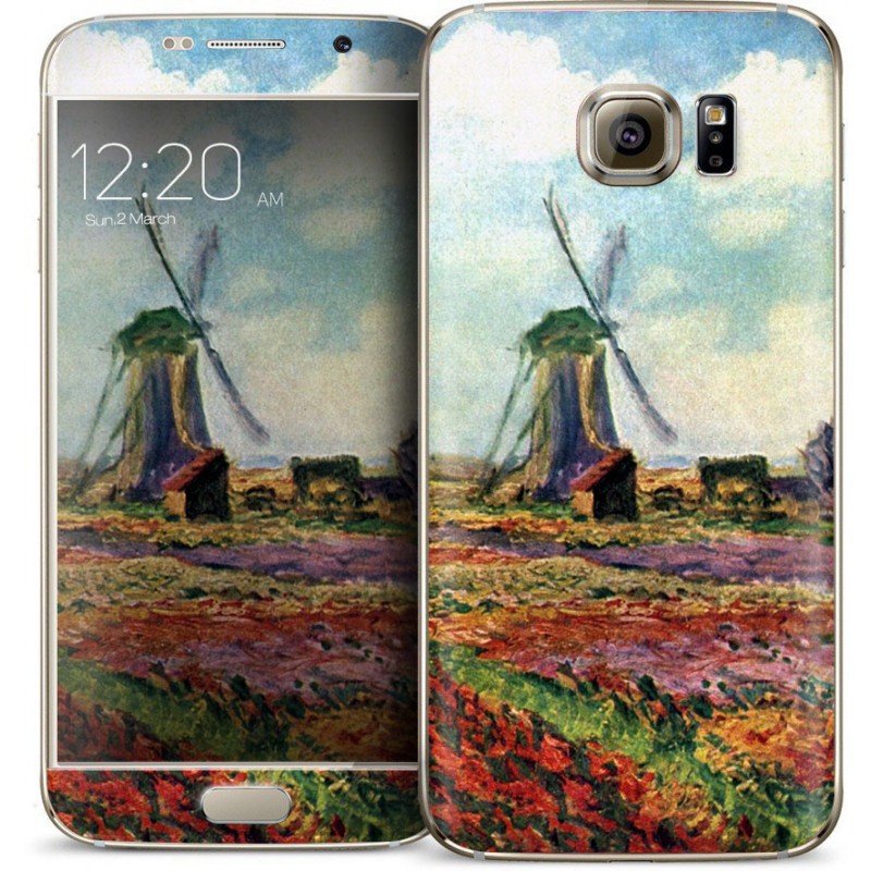 Claude Monet - Fields of Tulip With The Rijnsburg Windmill - Samsung Galaxy S6 Skin