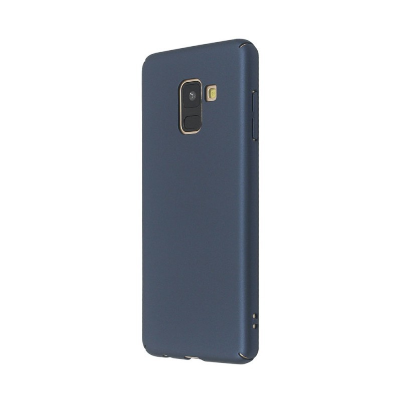 Just Must Uvo Navy - Samsung Galaxy A8 (2018) Carcasa Plastic (material fin la atingere, slim fit)