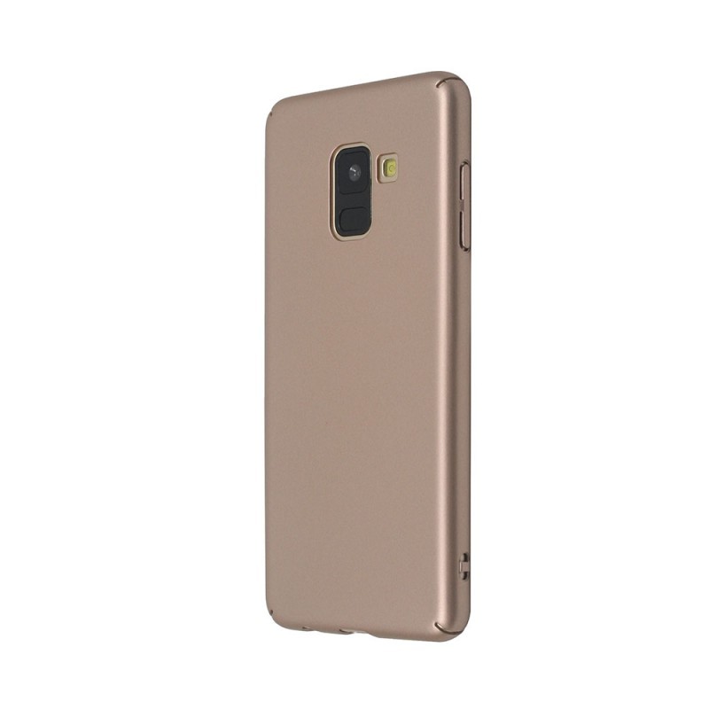 Just Must Uvo Gold - Samsung Galaxy A8 (2018) Carcasa Plastic (material fin la atingere, slim fit)