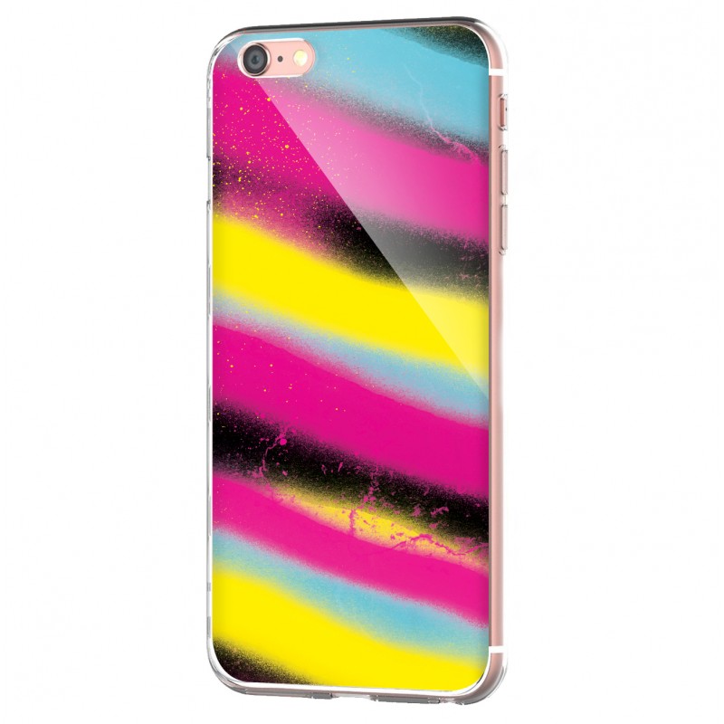 Graffiti Paint - iPhone 6 Carcasa Transparenta Silicon