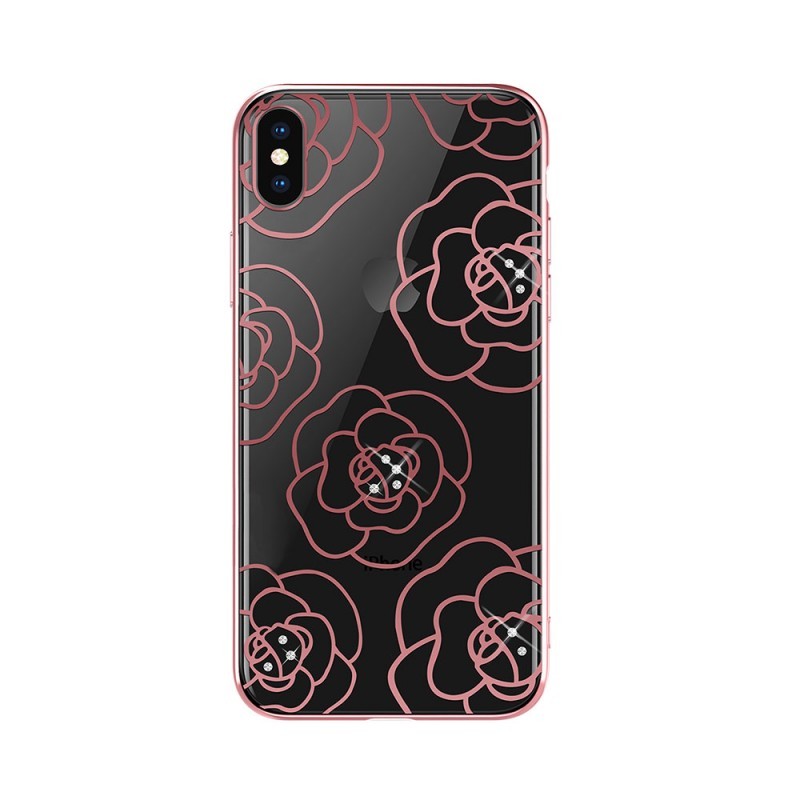 Devia Camellia Rose Gold - iPhone XS / X Carcasa Policarbonat