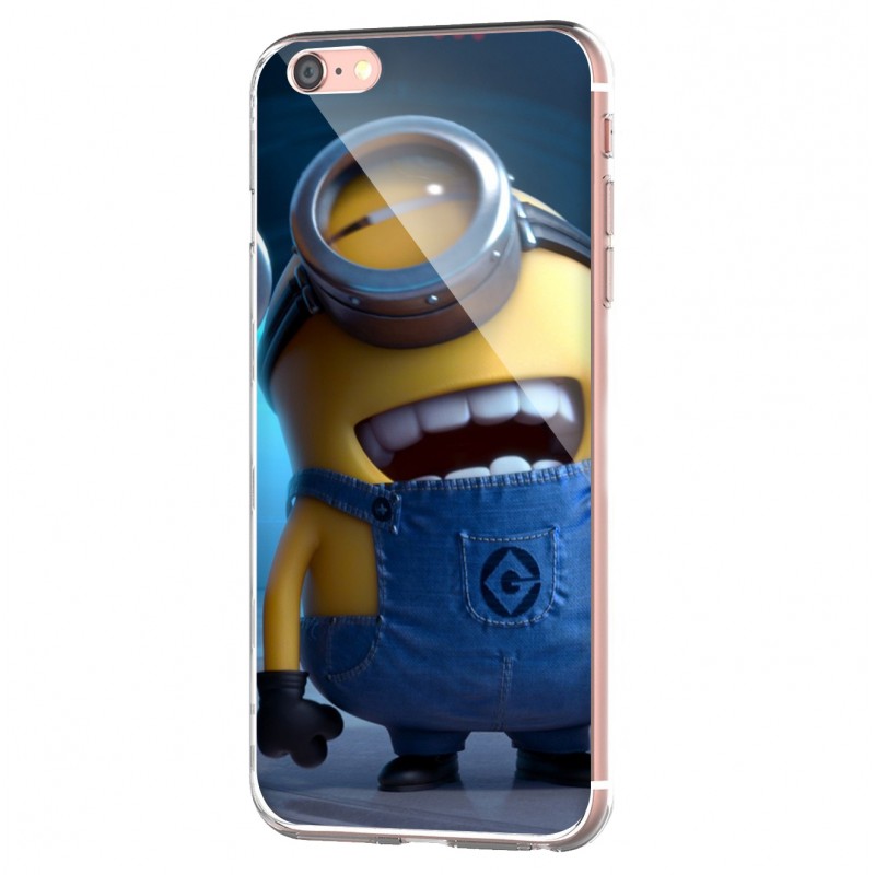 Funny Minions - iPhone 6 Carcasa Transparenta Silicon