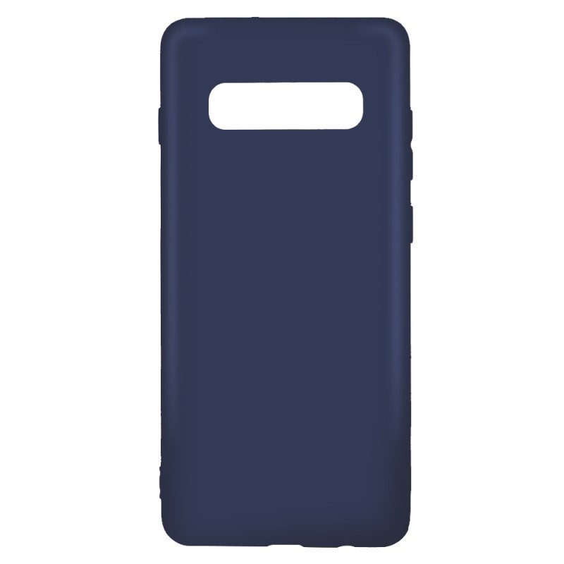 Lemontti Silky - Samsung Galaxy S10 Carcasa Silicon Albastru Inchis