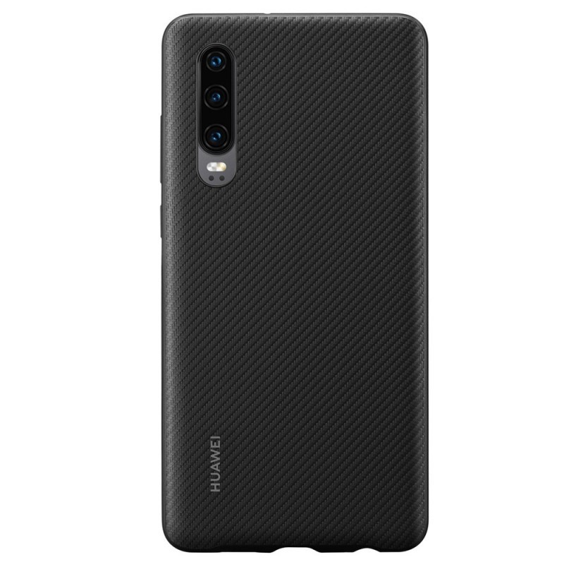 Huawei Case - Huawei P30 Carcasa PU Neagra