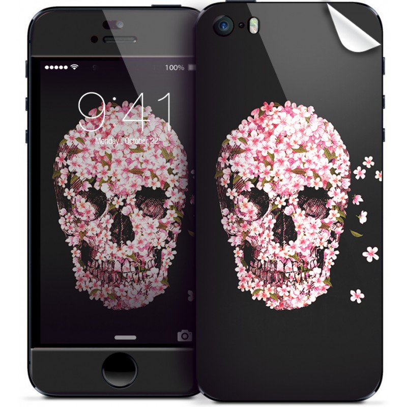 Cherry Blossom Skull - iPhone 5/5S Skin