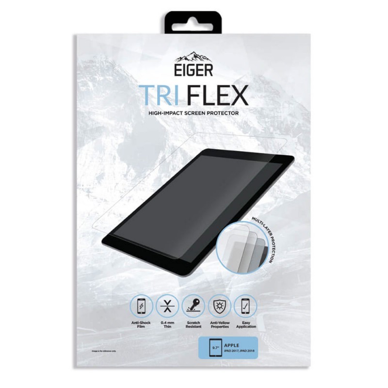 Folie Eiger Clear Tri Flex - iPad Pro 9.7 inch