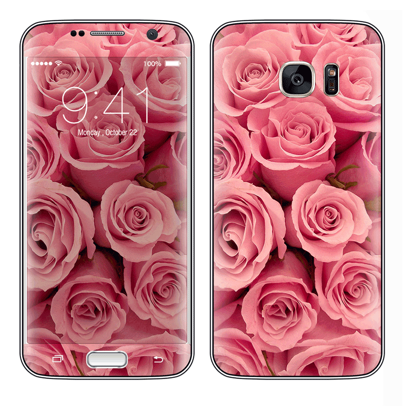 Roses are pink - Samsung Galaxy S7 Edge Skin  