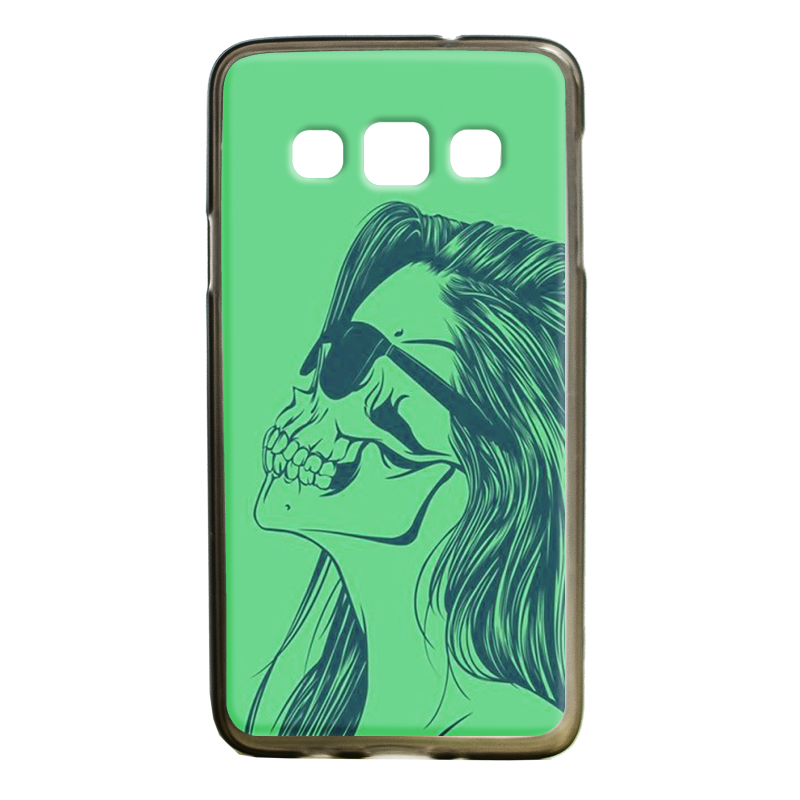 Skull Girl - Samsung Galaxy A3 Carcasa Silicon Premium