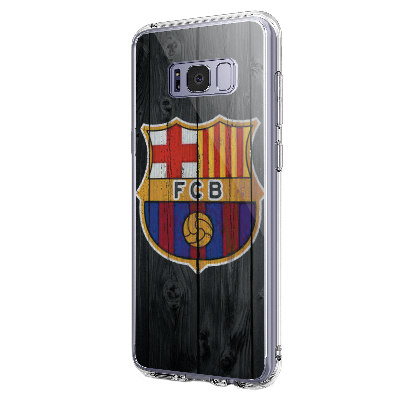 FC Barcelona- Samsung Galaxy S8 Plus Carcasa Transparenta Silicon
