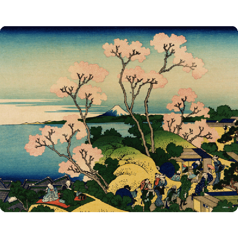 Hokusai - The Fuji from Gotenyama at Shinagawa on the Tokaido - Skin Telefon