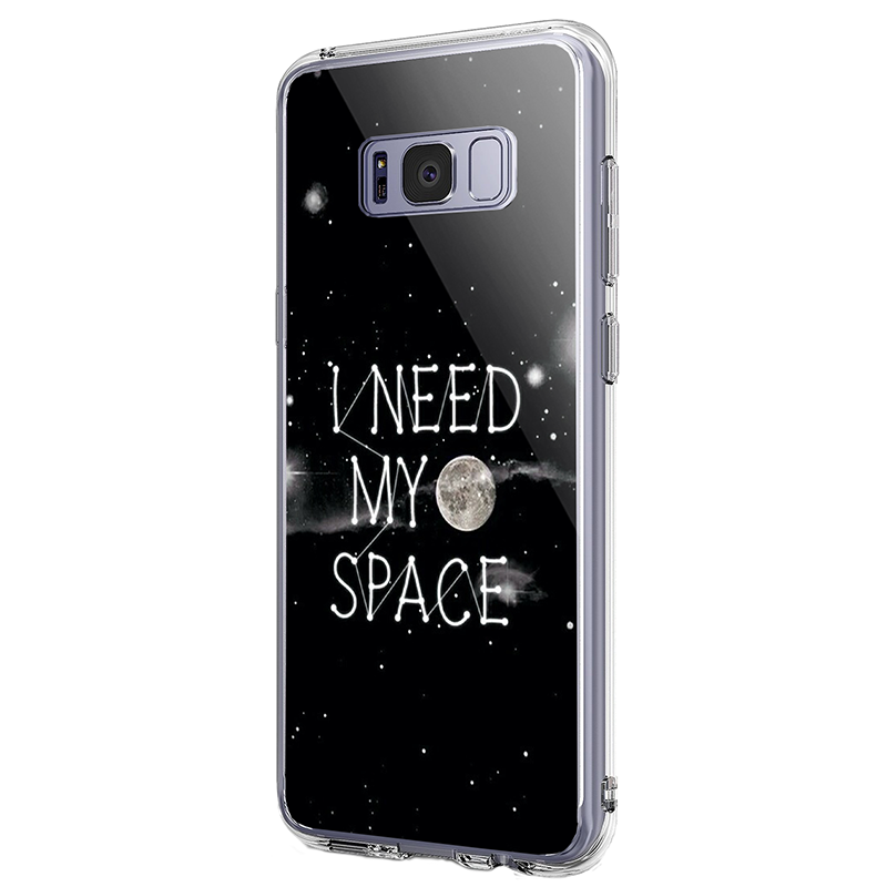 I need my space- Samsung Galaxy S8 Plus Carcasa Transparenta Silicon