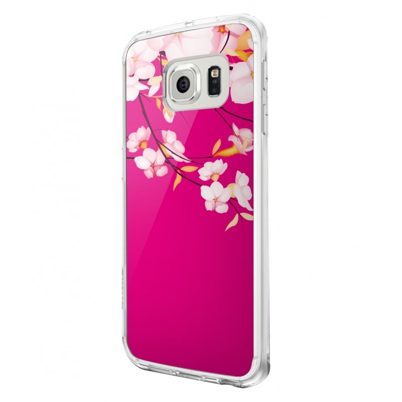 Cherry Blossom - Samsung Galaxy S6 Edge Carcasa Silicon Premium