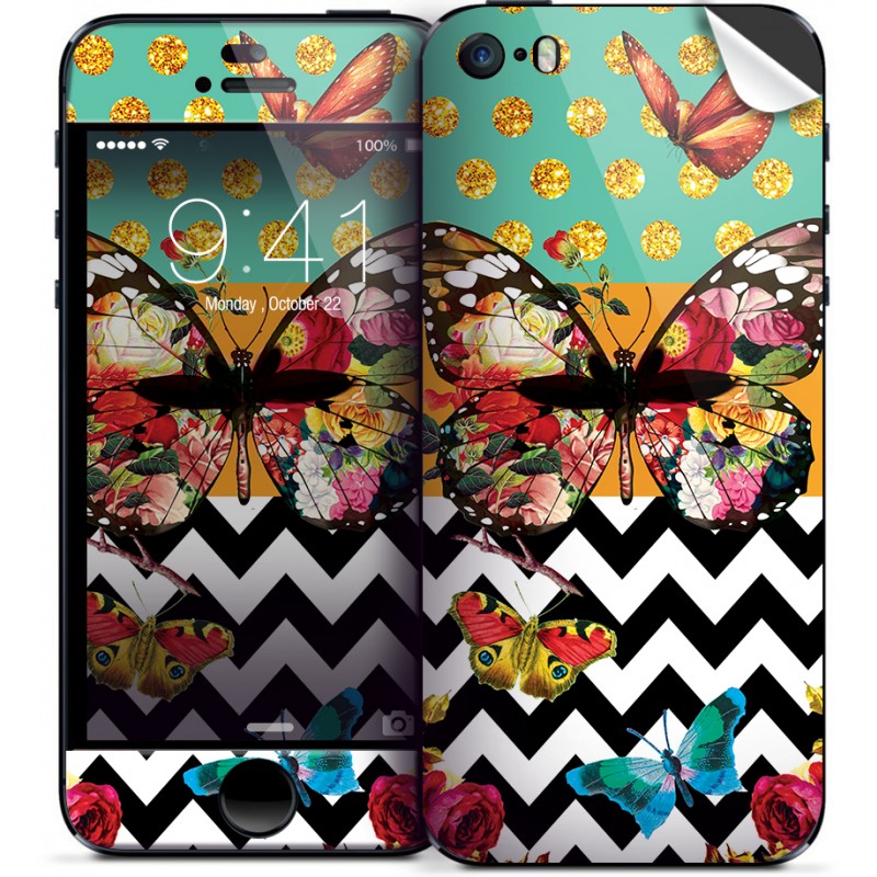 Butterfly Contrast - iPhone 5C Skin