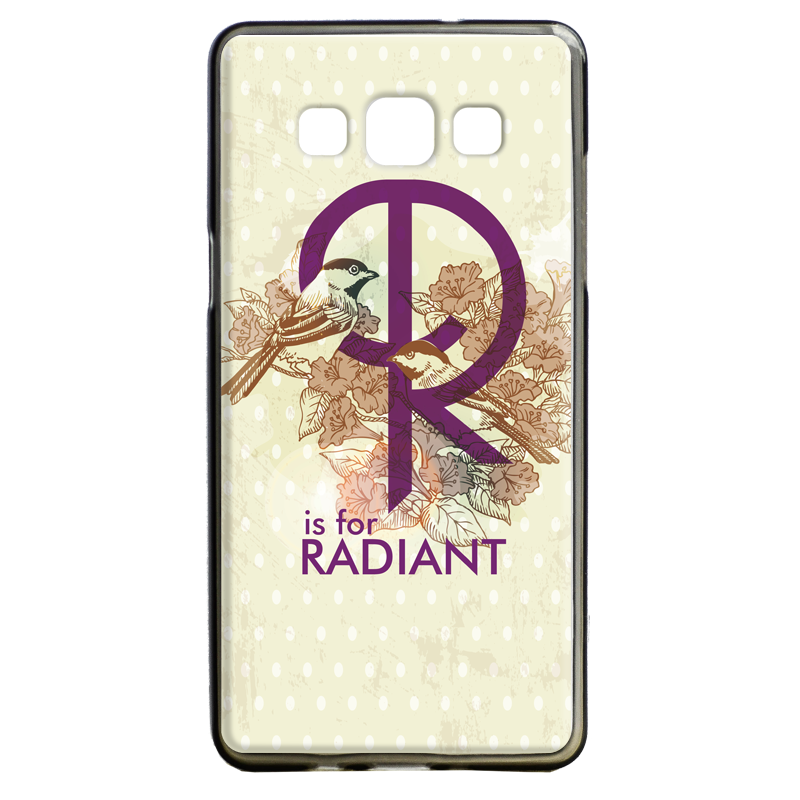 R is for Radiant - Samsung Galaxy A5 Carcasa Silicon