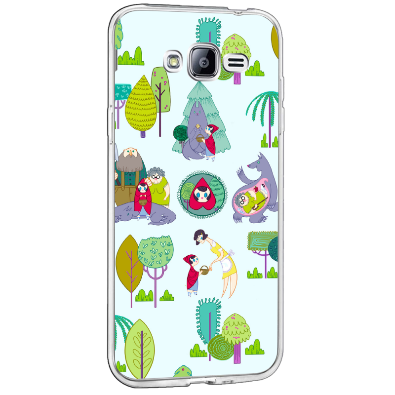 Happy Tree Hood - Samsung Galaxy J3 Carcasa Transparenta Silicon