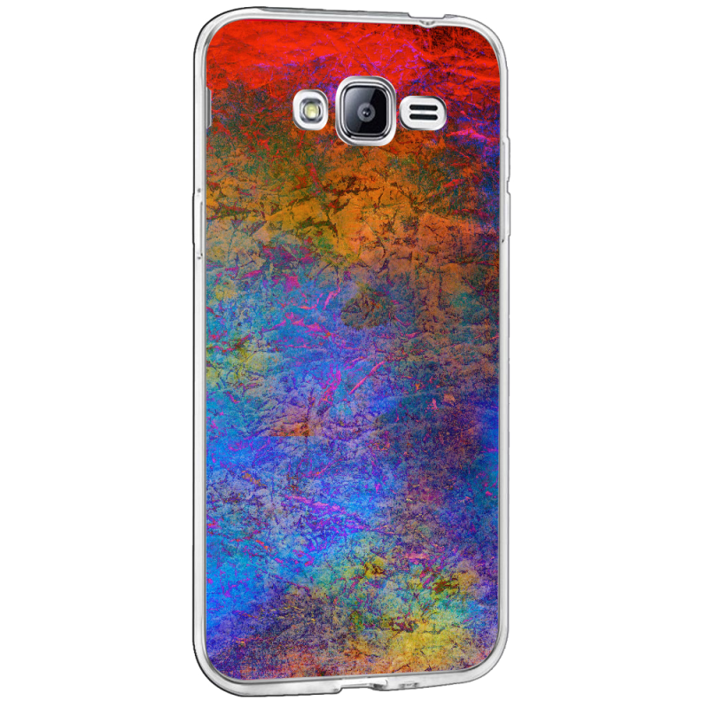 Painted Metal - Samsung Galaxy J3 Carcasa Transparenta Silicon