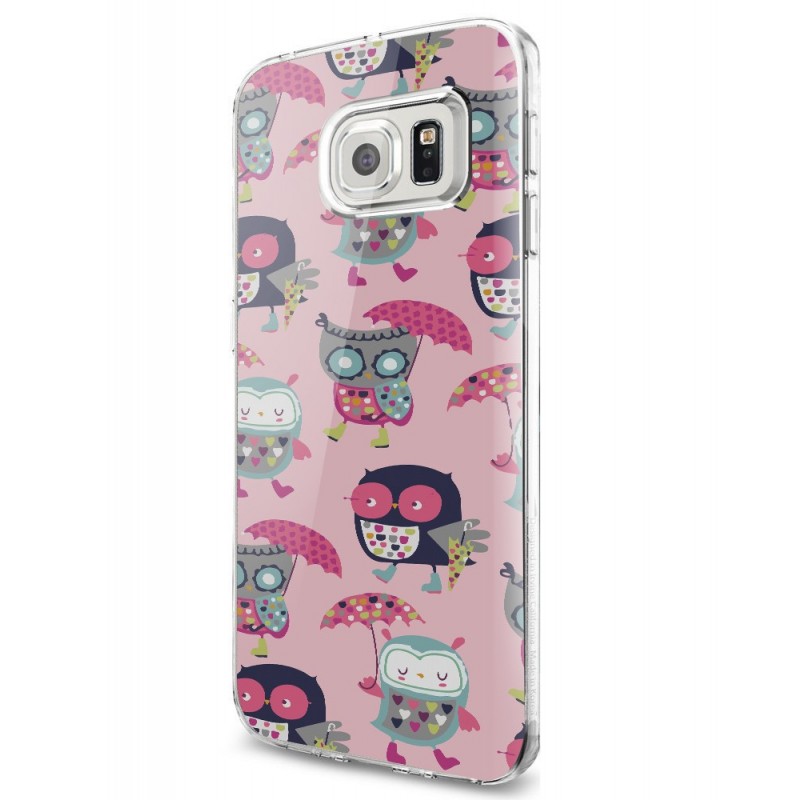 Pastel Owls - Samsung Galaxy S7 Carcasa Silicon