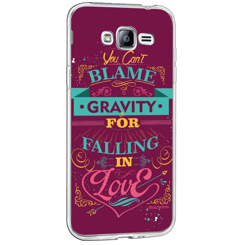 Falling in Love - Samsung Galaxy J3 Carcasa Transparenta Silicon