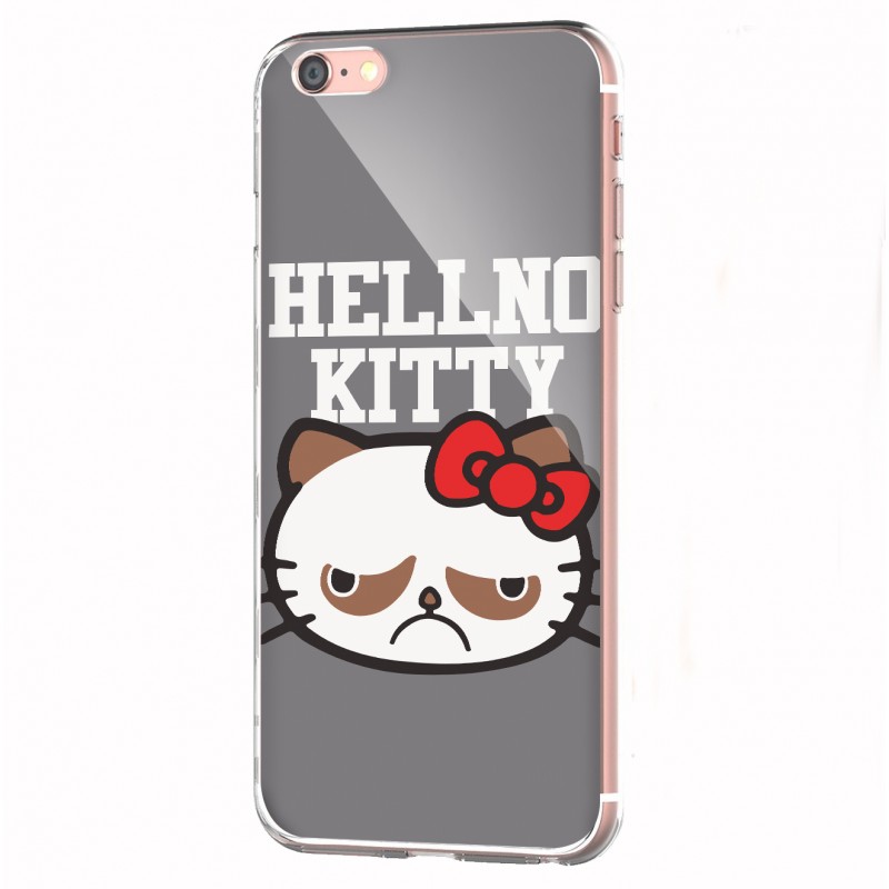 HellNo Kitty - iPhone 6 Carcasa Transparenta Silicon