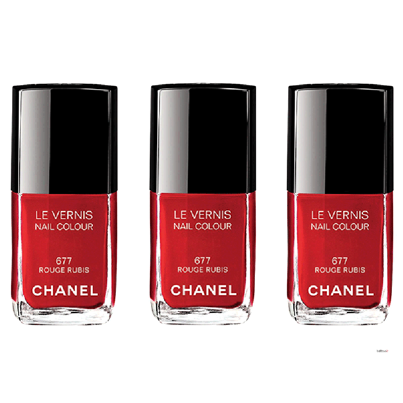Chanel Rouge Rubis Nail Polish - Sony Xperia E1 Carcasa Neagra Silicon