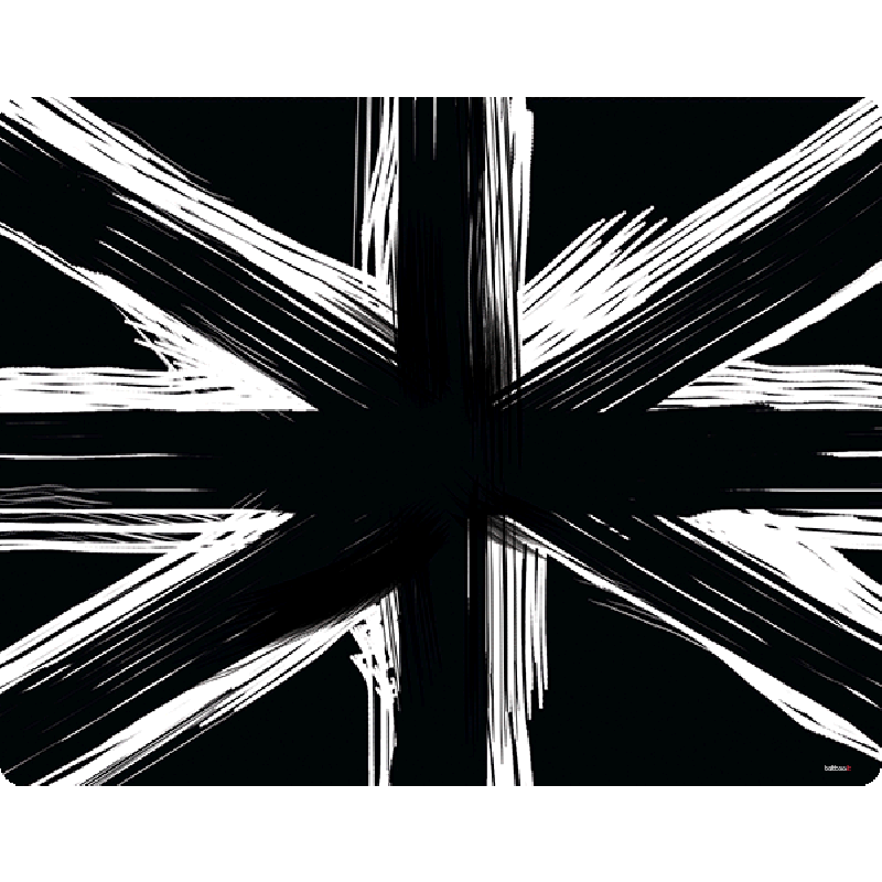 Black UK Flag - iPhone 6 Plus Carcasa TPU Premium Neagra
