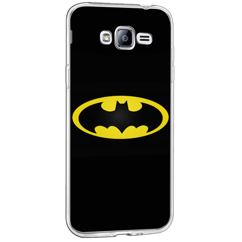 Batman Logo - Samsung Galaxy J3 Carcasa Transparenta Silicon