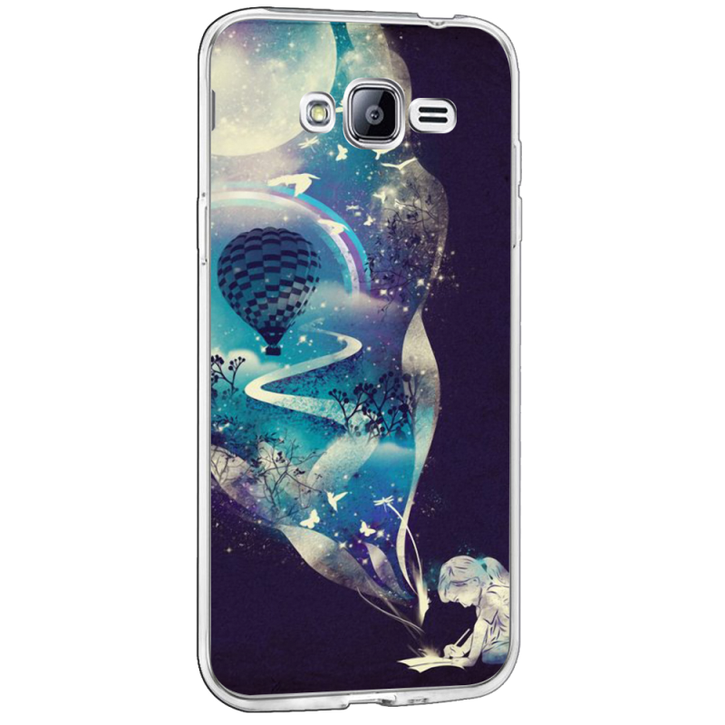 Blue Dream - Samsung Galaxy J3 Carcasa Transparenta Silicon