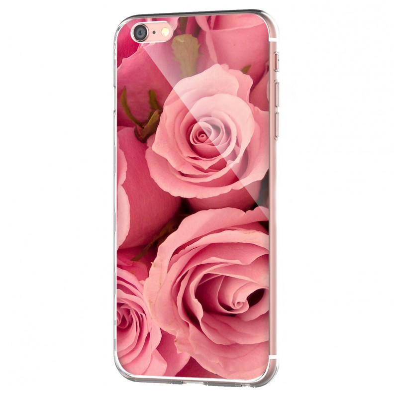Roses are Pink - iPhone 6 Carcasa Transparenta Silicon