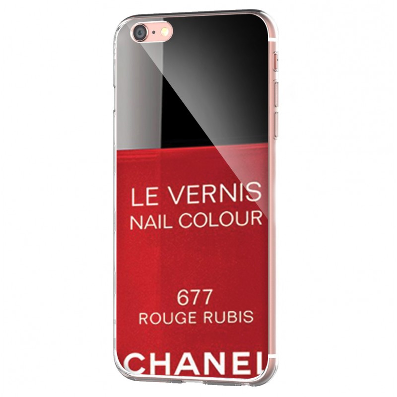 Chanel Rouge Rubis Nail Polish - iPhone 6 Carcasa Transparenta Silicon