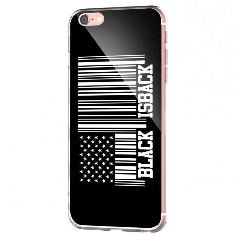 Black is Back - iPhone 6 Carcasa Transparenta Silicon
