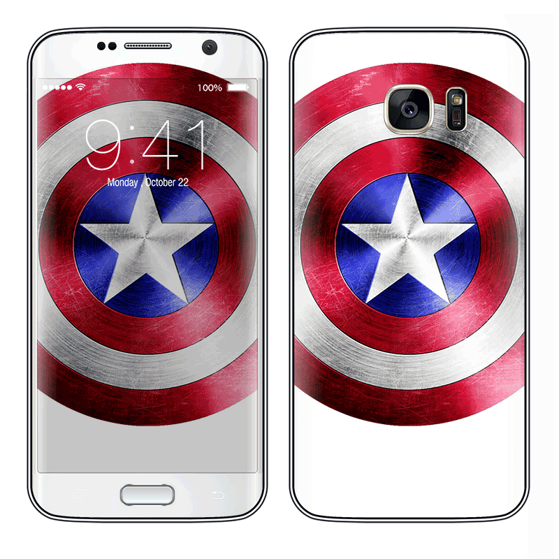 Captain America Logo - Samsung Galaxy S7 Edge Skin  