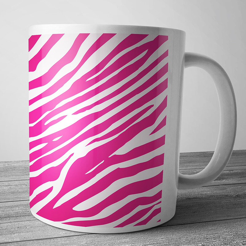Cana personalizata - Pink Zebra 