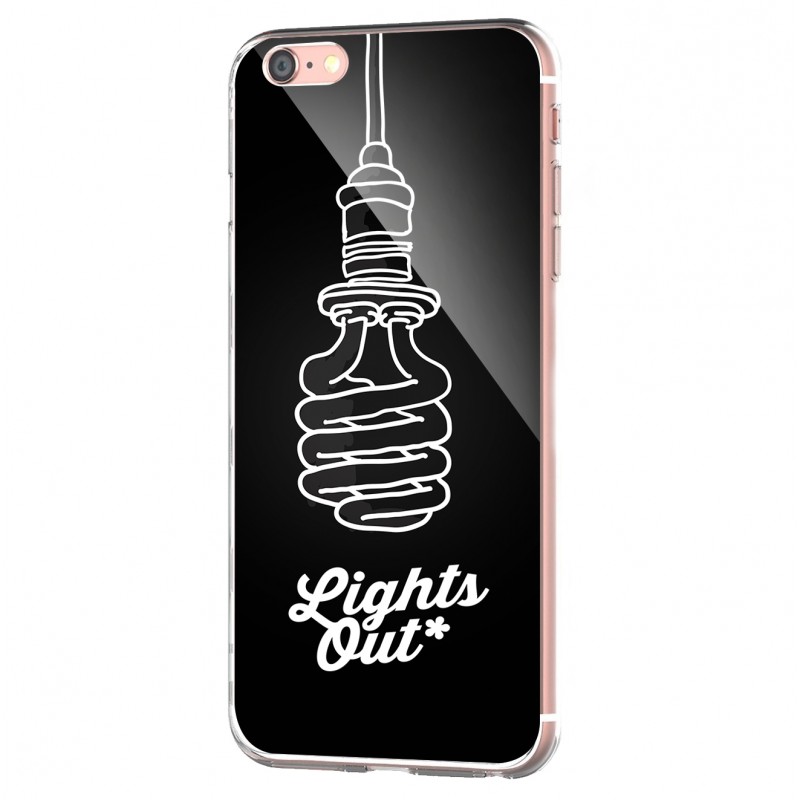 Lights Out - iPhone 6 Carcasa Transparenta Silicon