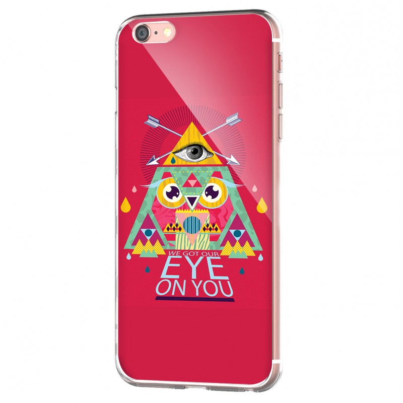 We Got Our Eye on You - iPhone 6 Carcasa Transparenta Silicon