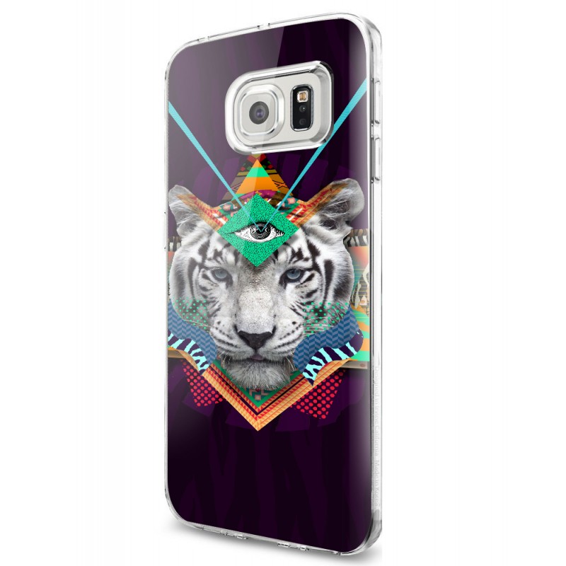 Eyes of the Tiger - Samsung Galaxy S7 Edge Carcasa Silicon
