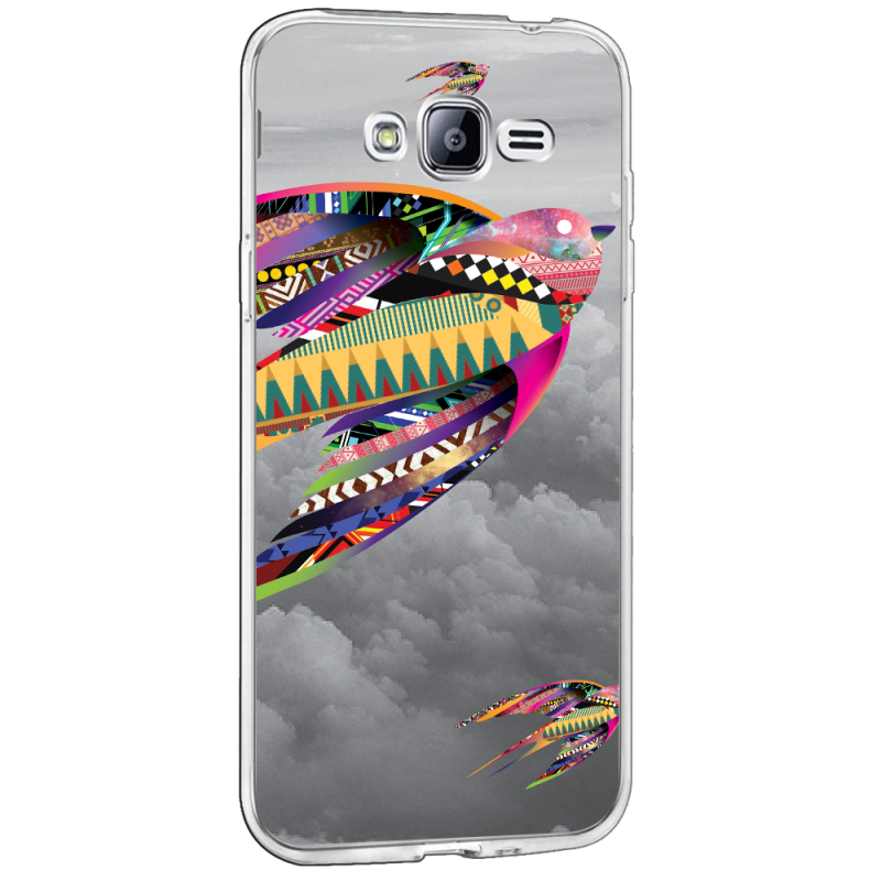 Flying Colors - Samsung Galaxy J3 Carcasa Transparenta Silicon