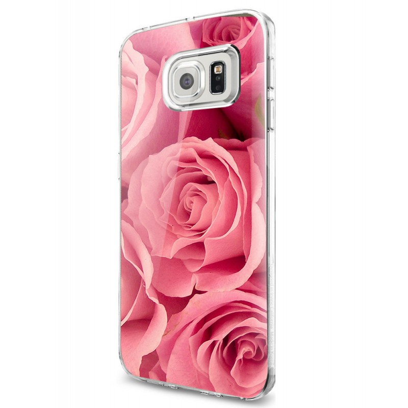 Roses are pink - Samsung Galaxy S7 Edge Carcasa Silicon  