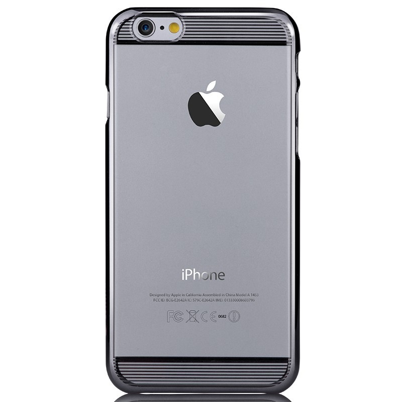Brightness Gun Black - Comma Carcasa iPhone 6 Plus TPU (rama electroplacata)