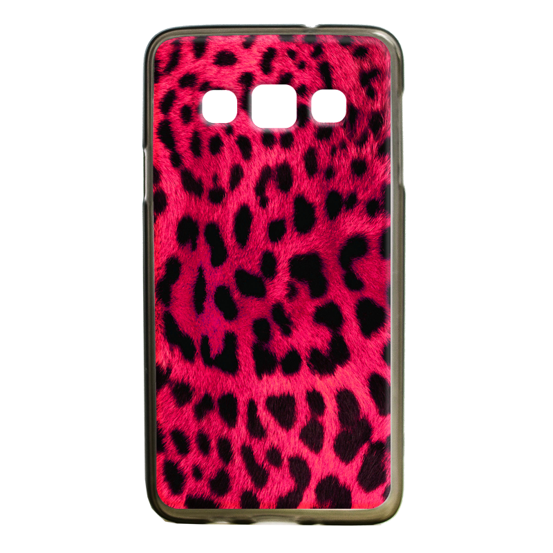 Pink Animal Print - Samsung Galaxy A3 Carcasa Silicon Premium