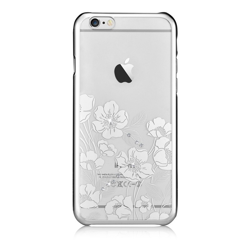 Crystal Rococo Silver - Devia Carcasa iPhone 6/6S (cristale si rama electroplacata)