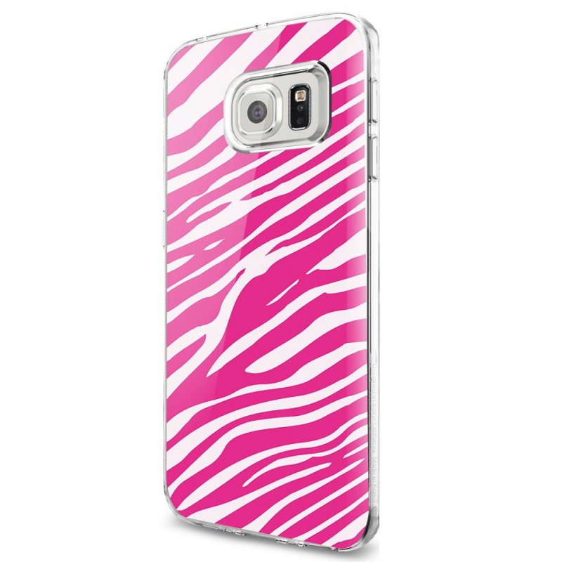 Pink Zebra - Samsung Galaxy S7 Carcasa Silicon