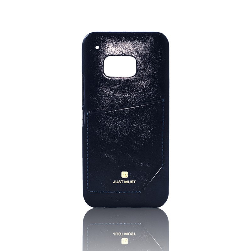Just Must Chic Black - Samsung Galaxy S6 Carcasa TPU + Piele Eco (cu buzunar)