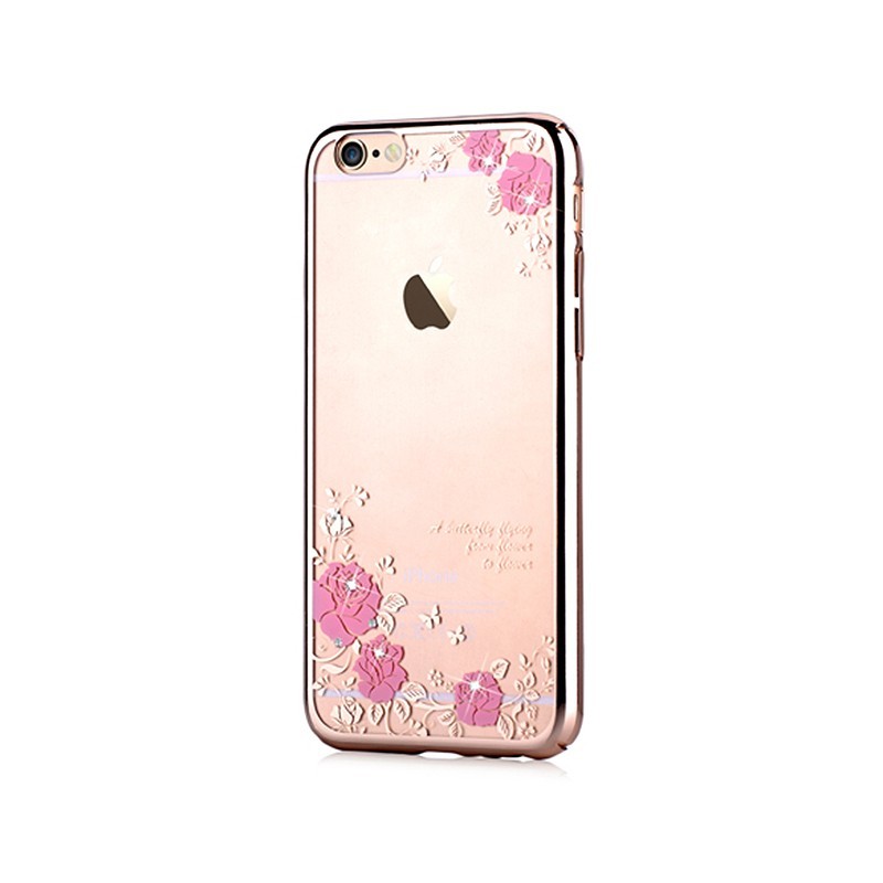 Crystal Joyous Champagne Gold - Devia iPhone 6 Plus Carcasa TPU (electroplacat, protectie 360°)
