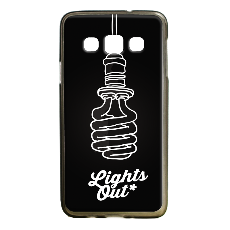 Lights Out - Samsung Galaxy A3 Carcasa Silicon Premium