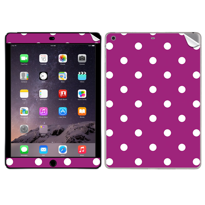Purple White Dots - Apple iPad Air 2 Skin