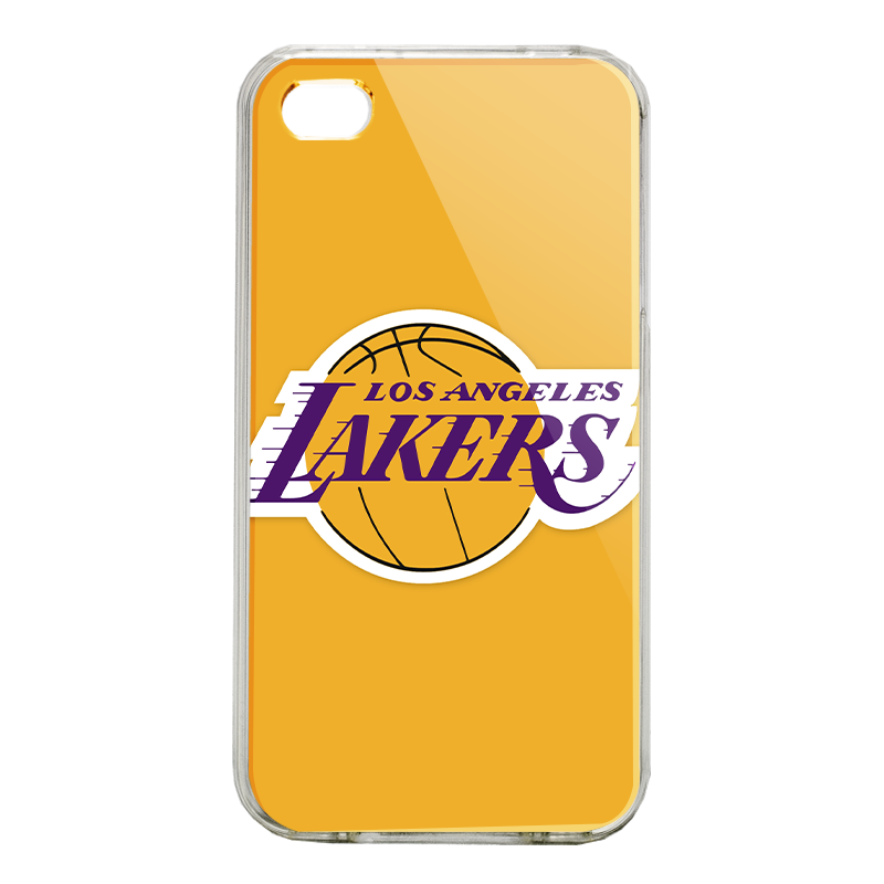 Los Angeles Lakers - iPhone 4/4S Carcasa Alba/Transparenta Plastic